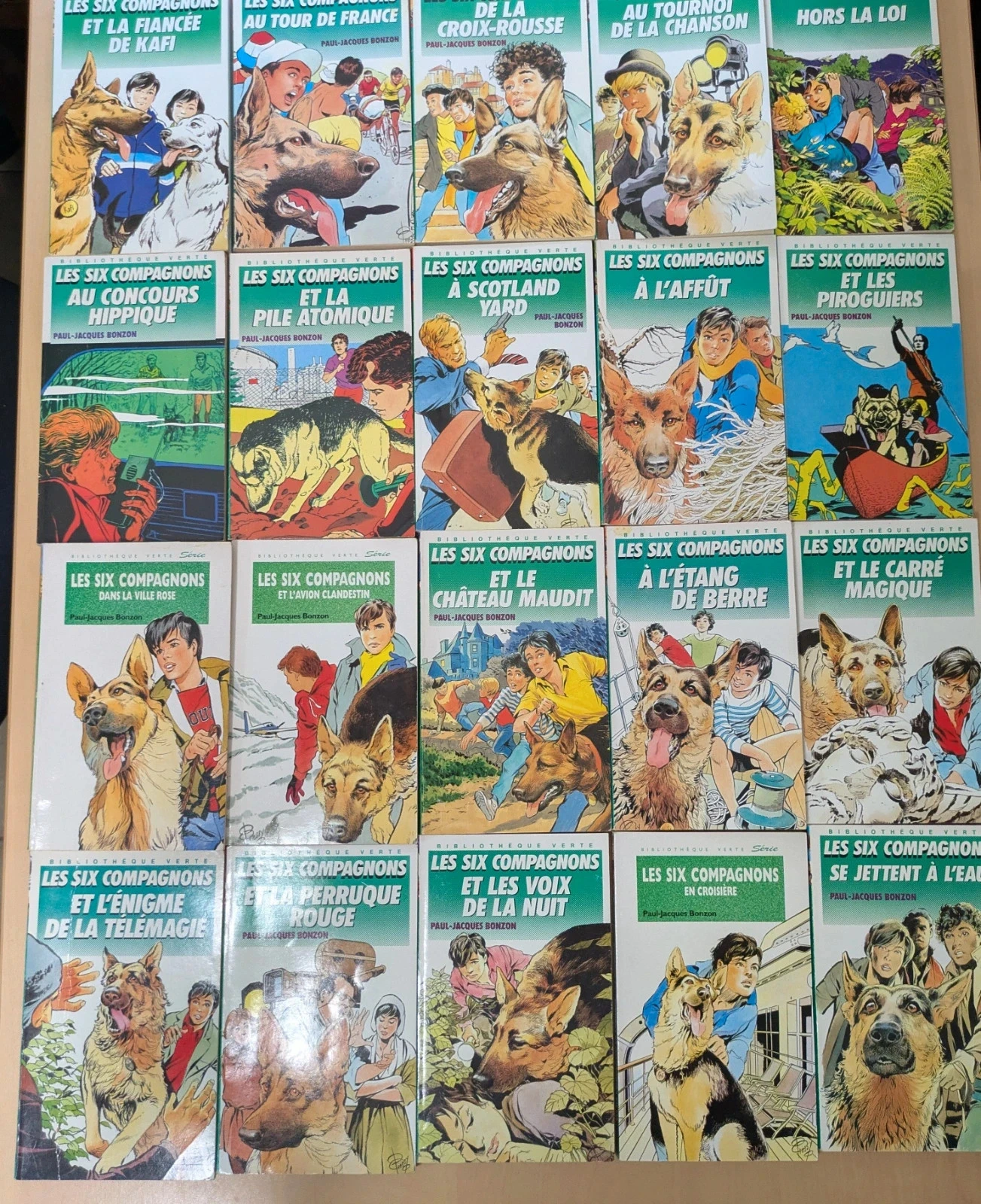la bibliothèque verte les 6 compagnons